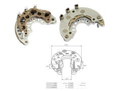 ALTERNATOR DIOT TABLASI CHEVROLET LACETTI (12V 85AMP ALT.) (GNR-D012 KONJ. AIT) (6 DIOT) M8