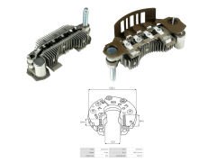 ALTERNATOR DIOT TABLASI 110 AMP HYUNDAI STAREX YENI MODEL 100MM (8 DIOT) M5