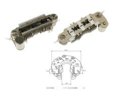 ALTERNATOR DIOT TABLASI MITSUBISHI L300 75MM (6 DIOT) M6