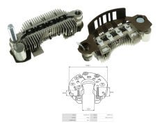 ALTERNATOR DIOT TABLASI KIA SORENTO / HYUNDAI STAREX CRDI 100MM (8 DIOT)