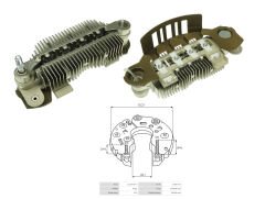 ALTERNATOR DIOT TABLASI 75 AMP HYUNDAI 100MM (8 DIOT) M5