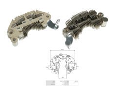 ALTERNATOR DIOT TABLASI HYUNDAI ACCENT - AVANTE 90MM (8 DIOT)