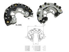 ALTERNATOR DIOT TABLASI OPEL ASTRA / CORSA / ZAFIRA / FORD MONDEO 120MM