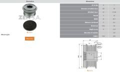 ZEN 5452 - ALTERNATÖR KASNAK