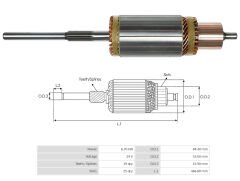 UMK 1002 - MARŞ KOLLEKTÖRÜ 24V 19 DİŞ