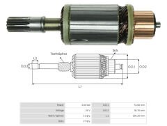 MARS KOLLEKTORU 24V 11 DIS ISUZU CHAMPION UZUN TIP