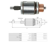UMK 1008 - MARŞ KOLLEKTÖRÜ 24V 13 DİŞ