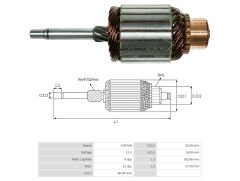 MARS KOLLEKTORU 12V 8 DIS MITSUBISHI / KIA PRIDE TERS DONUS