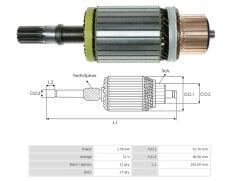 UMK 1016 - MARŞ KOLLEKTÖRÜ 12V 11 DİŞ