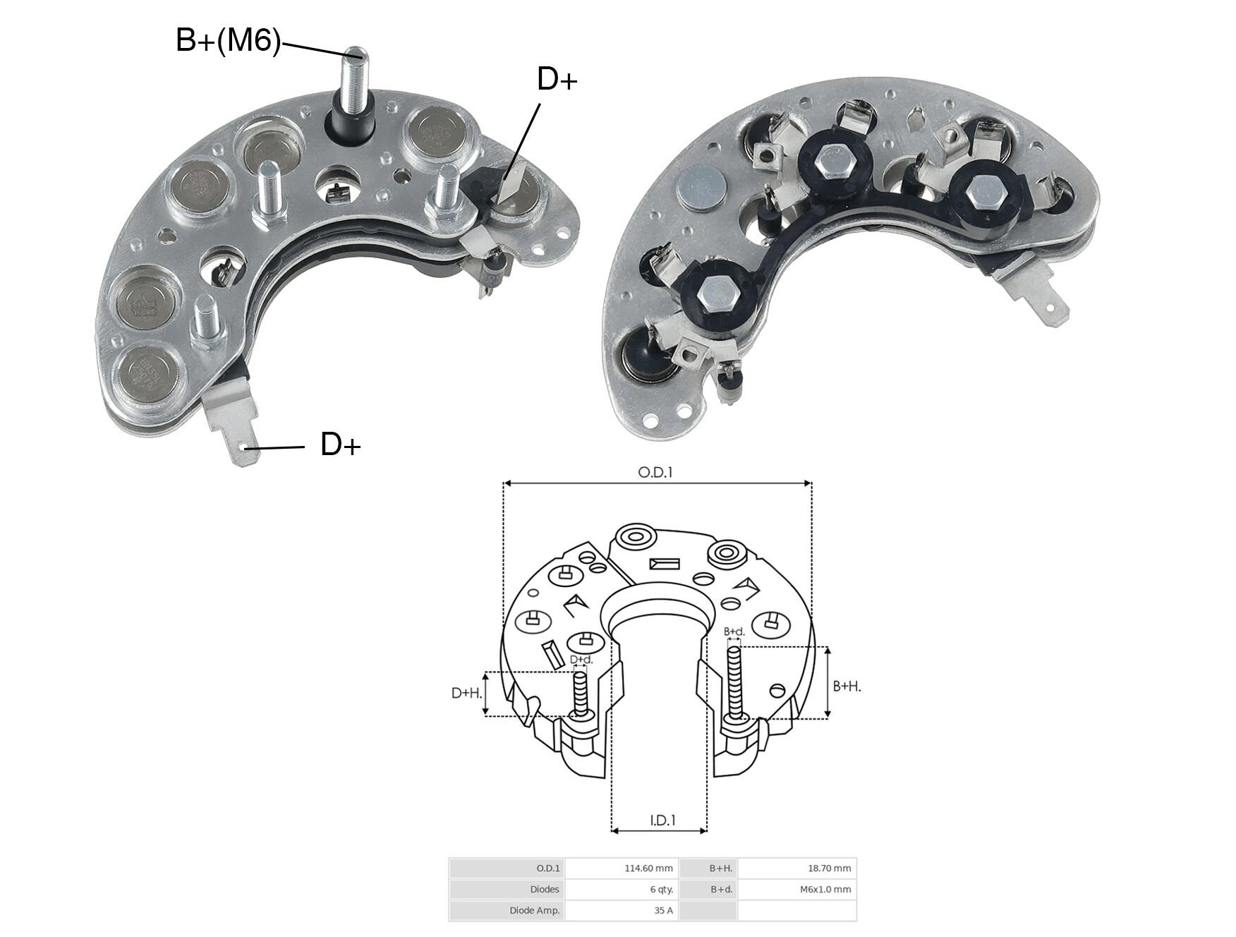 ALTERNATOR DIOT TABLASI SKODA FORMAN - FAVORIT 45 AMP ALT.