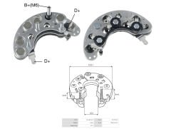 ALTERNATOR DIOT TABLASI SKODA FORMAN - FAVORIT 45 AMP ALT.
