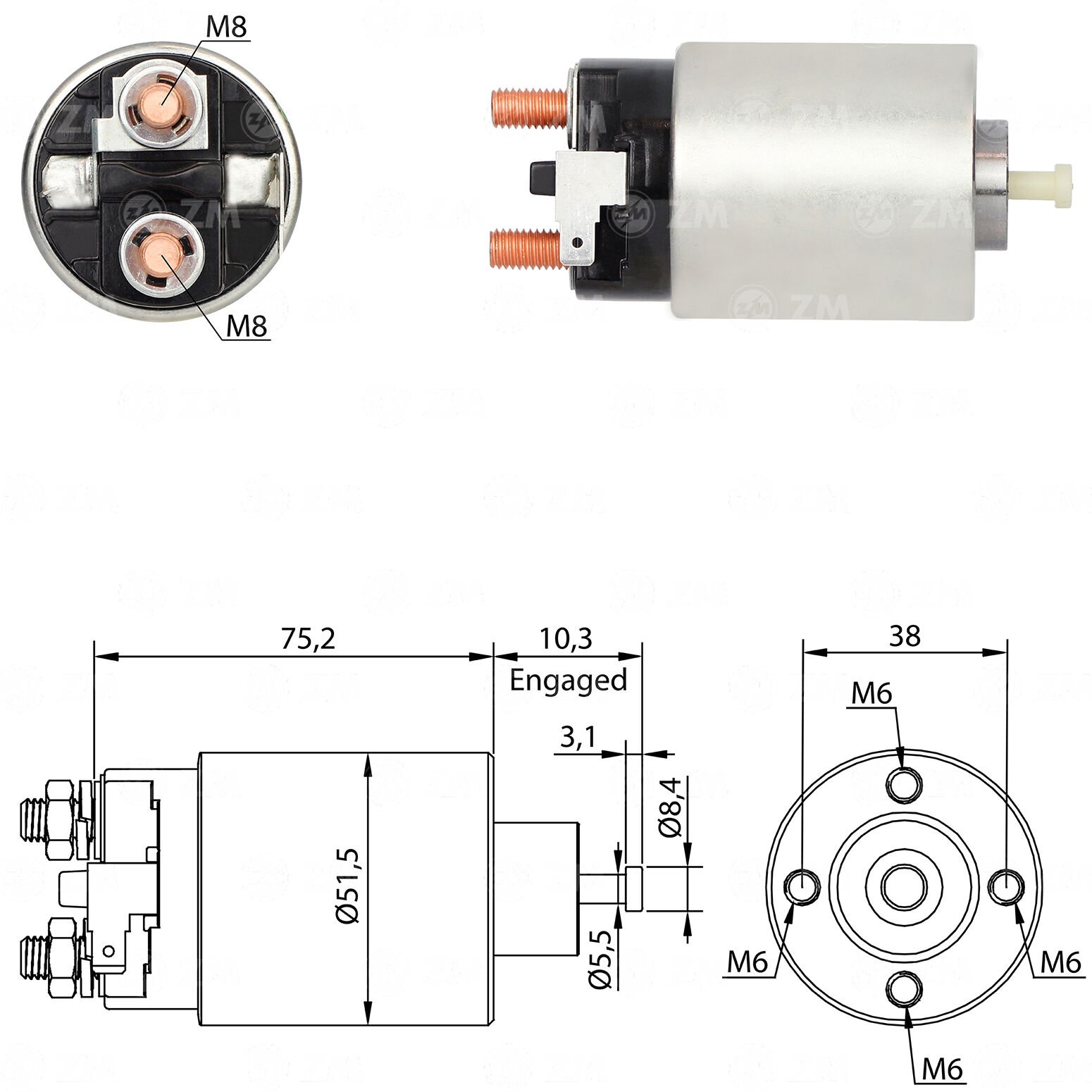 MARS OTOMATIGI 12V MITSUBISHI 1.6 AND 2.0 - DODGE - HYUNDAI - PLYMOUTH 1.4 AND 2.7 - SUZUKI SAMURAI