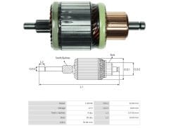 UMK 1027 - MARŞ KOLLEKTÖRÜ 12V 9 DİŞ