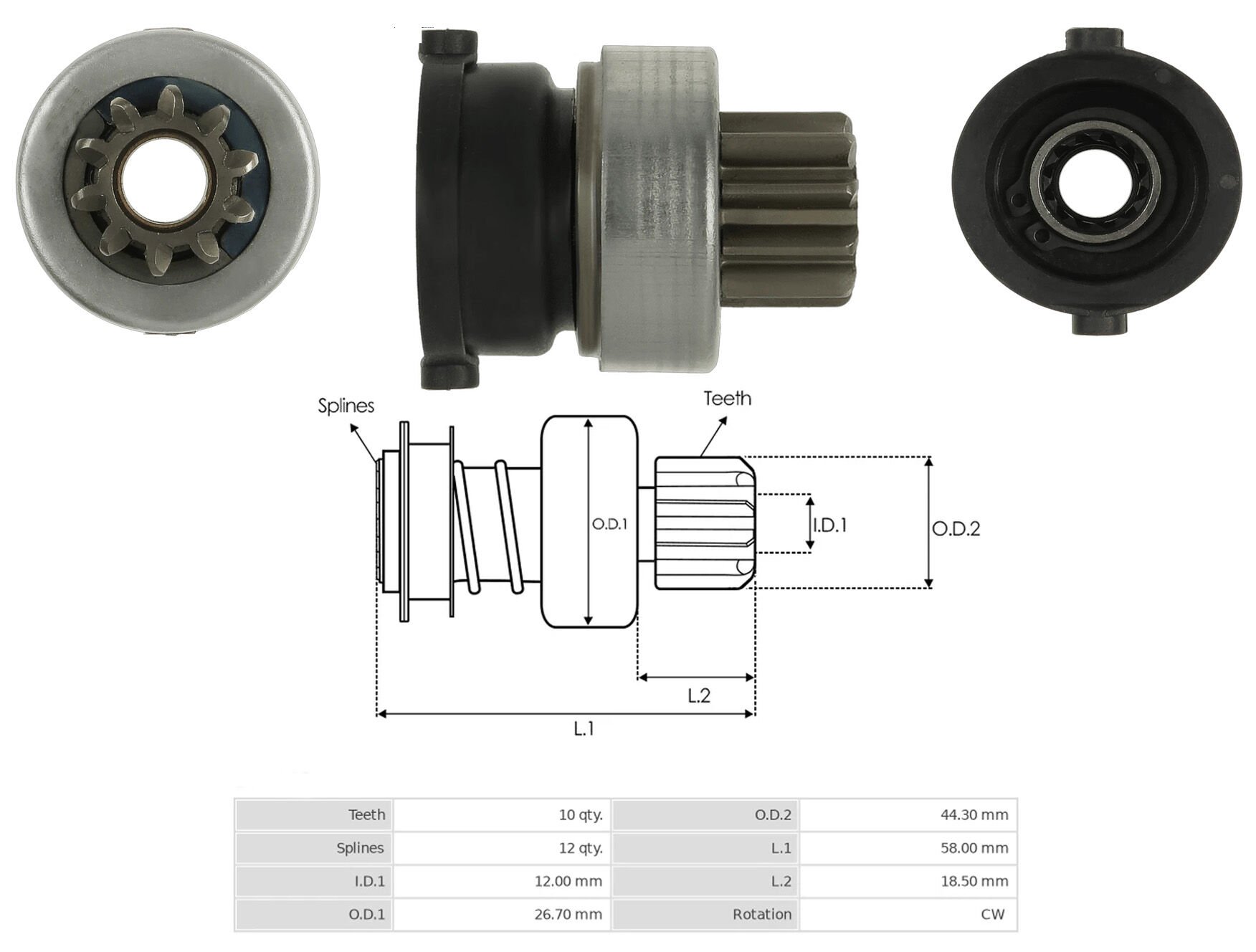 MARS DISLISI 10 DIS FORD FIESTA 1.25 - 1.4 - FOCUS 1.6
