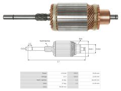 UMK 1035 - MARŞ KOLLEKTÖRÜ 12V 10 DİŞ
