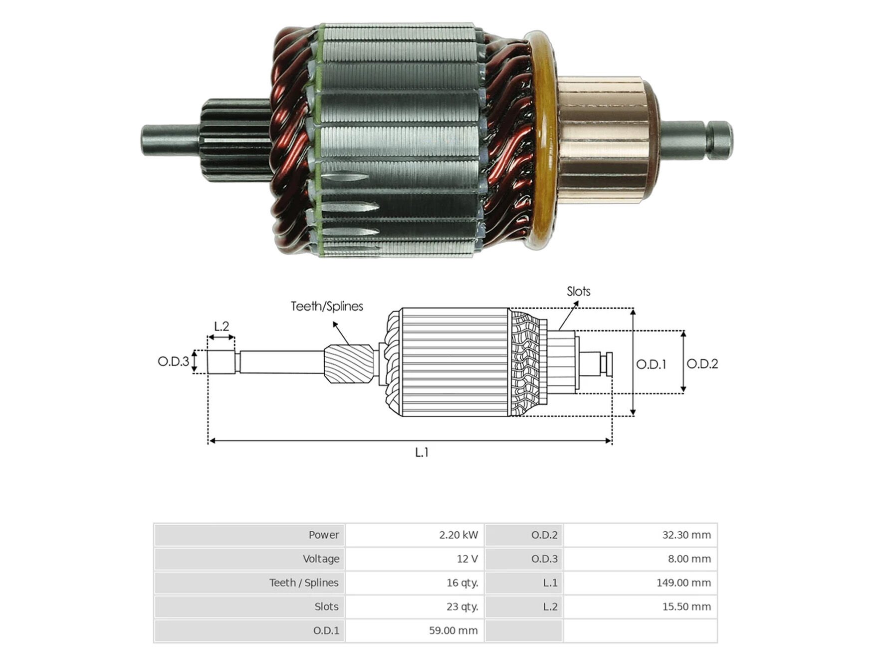 UMK 1036 - MARŞ KOLLEKTÖRÜ 12V 16 DİŞ