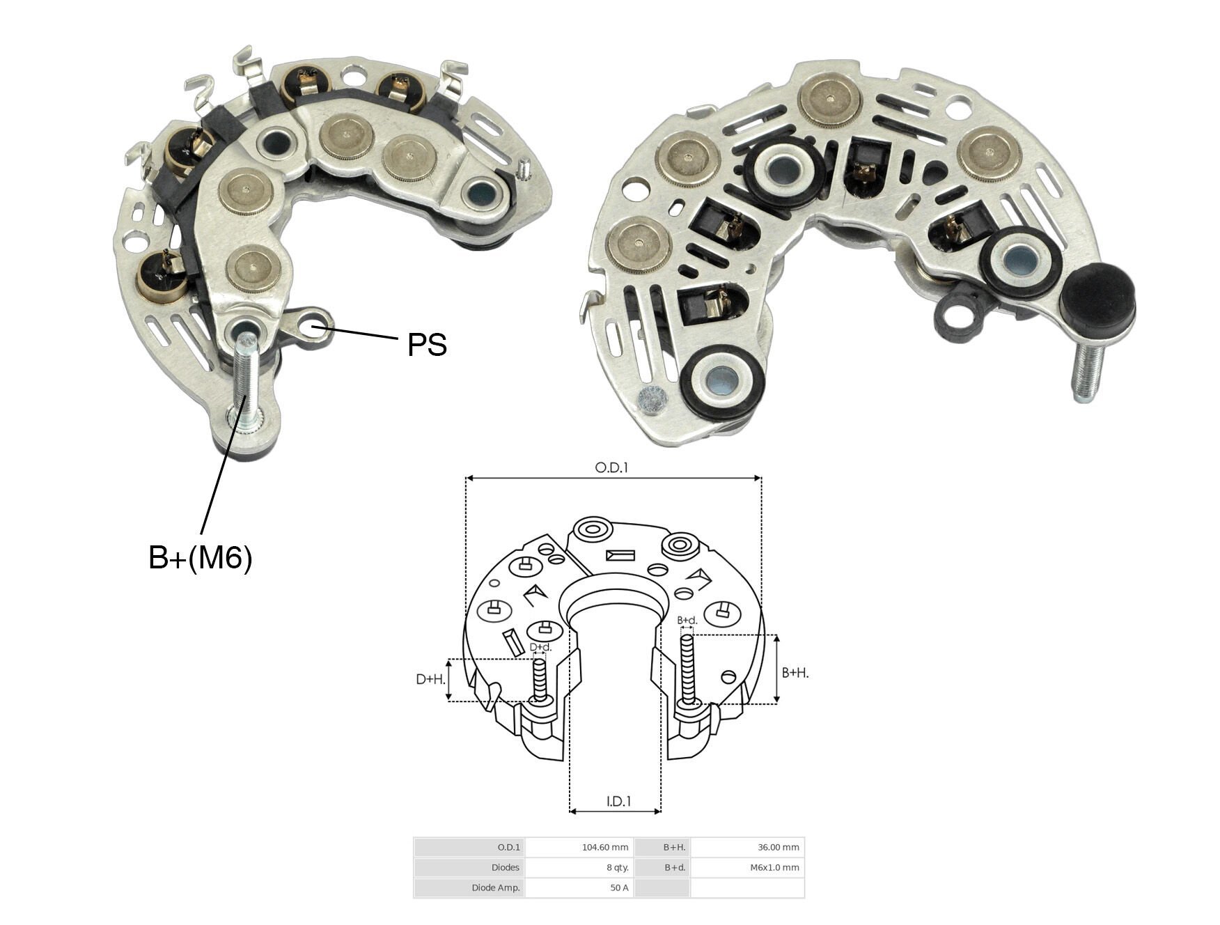 ALTERNATOR DIOT TABLASI FORD FIESTA - KA