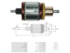 UMK 1037 -  KOLLEKTÖRÜ 12V 13 DİŞ