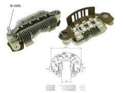 ALTERNATOR DIOT TABLASI PEUGEOT PARTNER / CITROEN BERLINGO 100MM