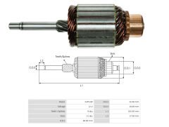 UMK 1042 - MARŞ KOLLEKTÖRÜ 12V 8 DİŞ