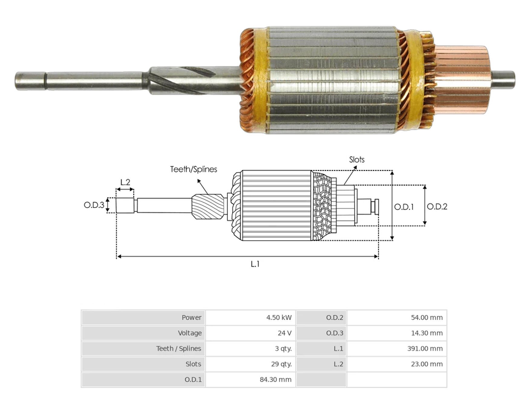 UMK 1044 - MARŞ KOLLEKTÖRÜ 24V 3 DİŞ