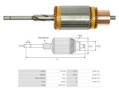 UMK 1044 - MARŞ KOLLEKTÖRÜ 24V 3 DİŞ