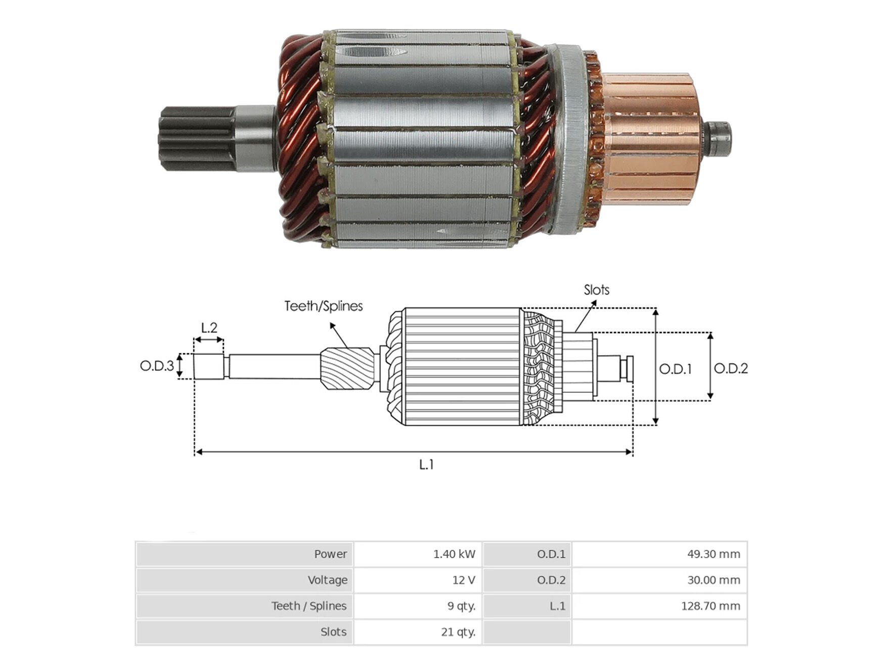 UMK 1055 - MARŞ KOLLEKTÖRÜ 12V 9 DİŞ