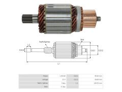 MARS KOLLEKTORU 12V 9 DIS TOYOTA COROLLA / HONDA / ISUZU / BOBCAT FORKLIFT