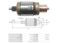 UMK 1247 - MARŞ KOLLEKTORU 12V 12 DİŞ