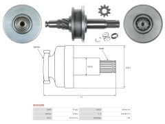 MARS DISLISI 10 DIS HYUNDAI H-1 STAREX 2.5D / MITSUBISHI L200 - L300 PAJERO 2.3TD E 2.5 TD