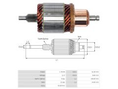 UMK 1067 - MARŞ KOLLEKTÖRÜ 12V 9 DİŞ