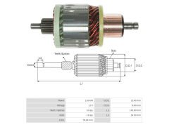 UMK 1075 - MARŞ KOLLEKTÖRÜ 12V 16 DİŞ