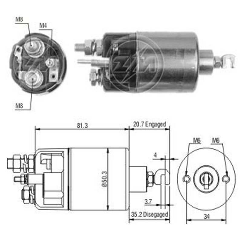 MARS OTOMATIGI 12V CHRYSLER - DODGE CHARGER - OMNI / CHRYSLER - PLYMOUTH HORIZON - TURISMO