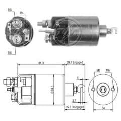 MARS OTOMATIGI 12V CHRYSLER - DODGE CHARGER - OMNI / CHRYSLER - PLYMOUTH HORIZON - TURISMO