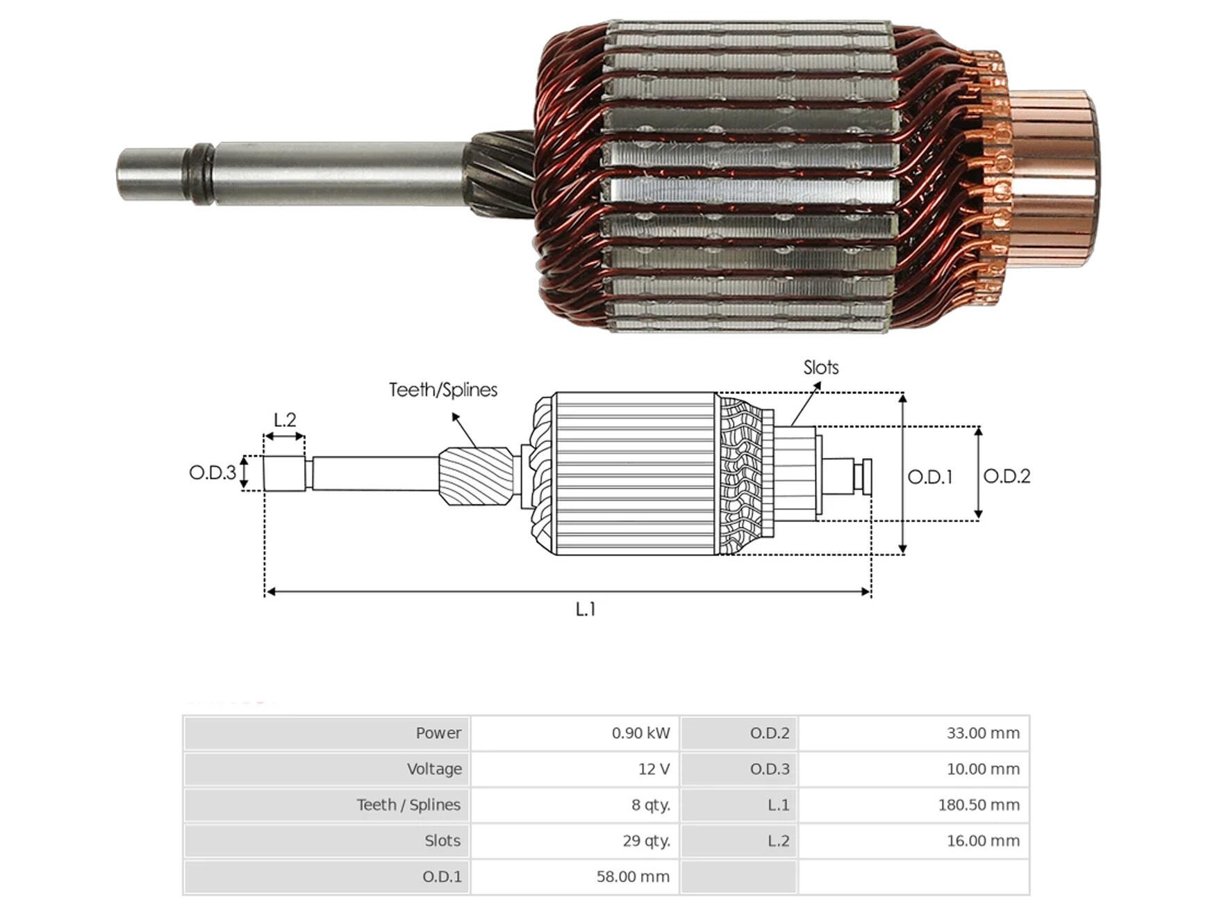 UMK 1260 - MARŞ KOLLEKTÖRÜ 12V 8 DİŞ