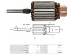 UMK 1262 - MARŞ KOLLEKTÖRÜ 12V 8 DİŞ
