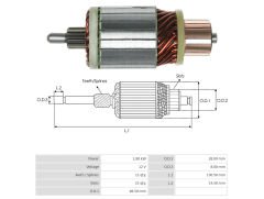 MARS KOLLEKTORU 12V 11 DIS FIAT DOBLO / HYUNDAI STAREX / MITSUBISHI L200