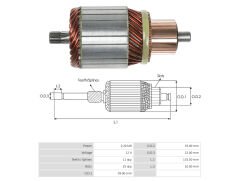 UMK 1098 - MARŞ KOLLEKTÖRÜ 12V 11 DİŞ