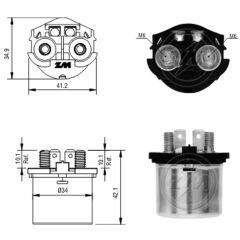 MARS OTOMATIGI 12V HONDA BIZ 125 ES - CBX 200 STRADA - CBX 250 TWISTER - NX 200 - NX 350 SAHARA - NX4 FALCON - NXR