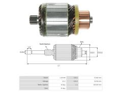 UMK 1273 - MARŞ KOLLEKTÖRÜ 12V 10 DİŞ
