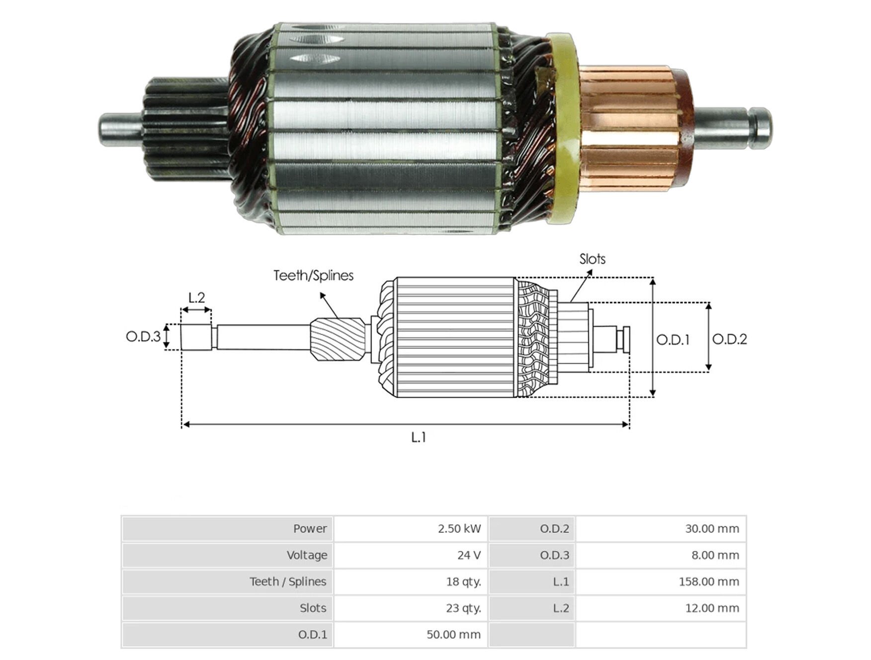 UMK 1274 - MARŞ KOLLEKTÖRÜ 24V 18 DİŞ