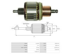UMK 1275 - MARŞ KOLLEKTÖRÜ 12V 14 DİŞ