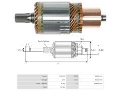 UMK 1107 - MARŞ KOLLEKTÖRÜ 24V 8 DİŞ