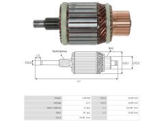 UMK 1278 - MARŞ KOLLEKTÖRÜ 12V 11 DİŞ