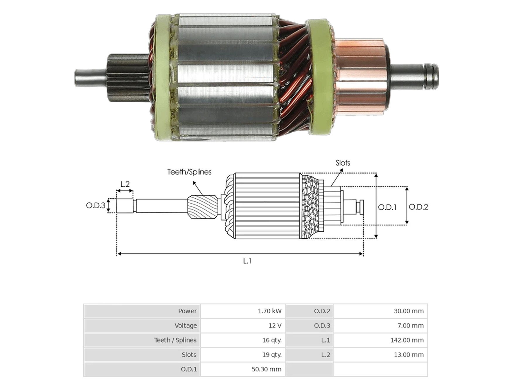 UMK 1110 - MARS KOLLEKTÖRÜ 12V 16 DİŞ