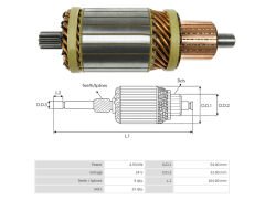 UMK 1283 - MARŞ KOLLEKTÖRÜ 24V 9 DİŞ