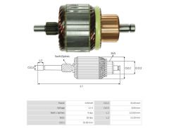 UMK 1117 - MARŞ KOLLEKTÖRÜ 12V 9 DİŞ
