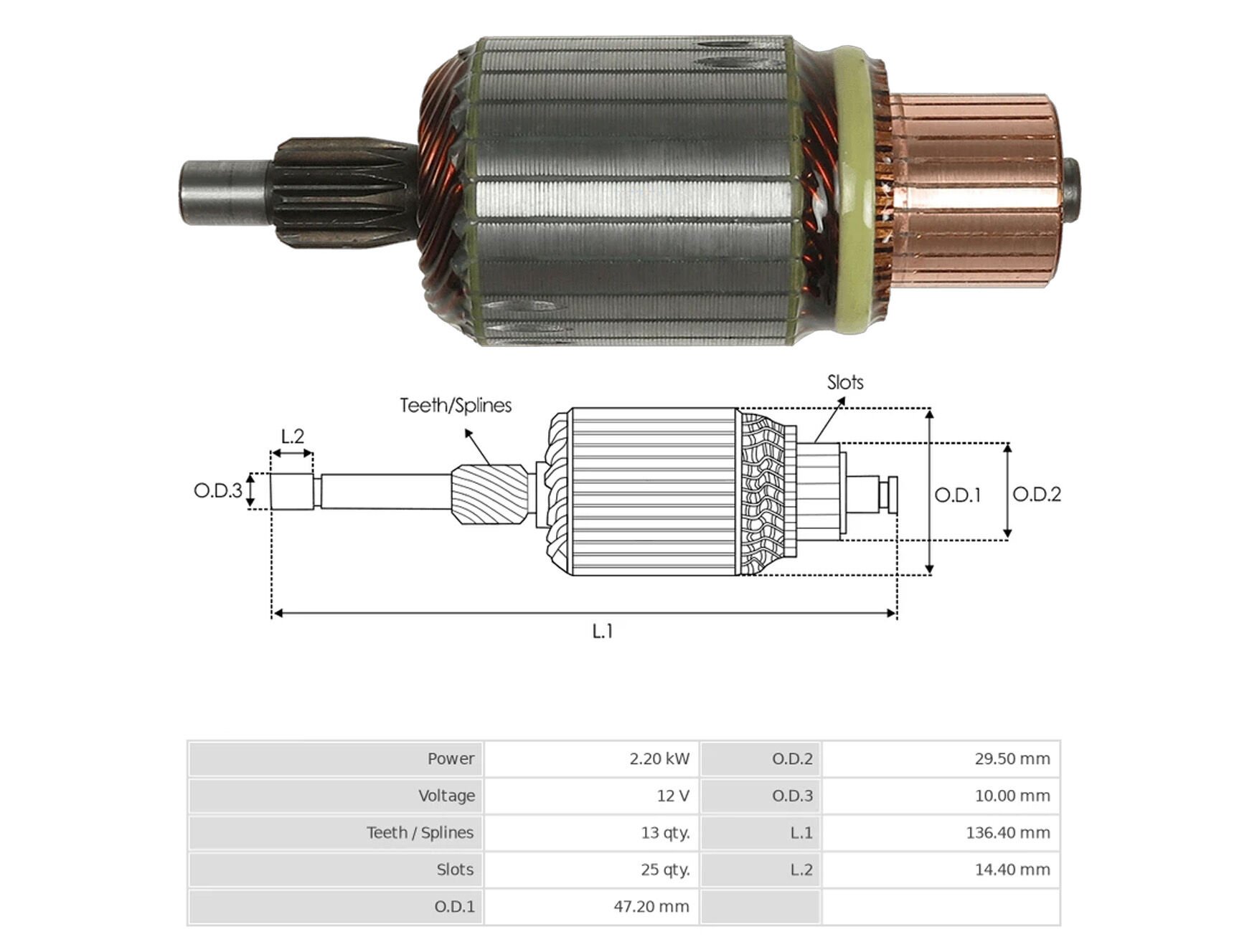 UMK 1292 - MARŞ KOLLEKTÖRÜ 12V 13 DİŞ