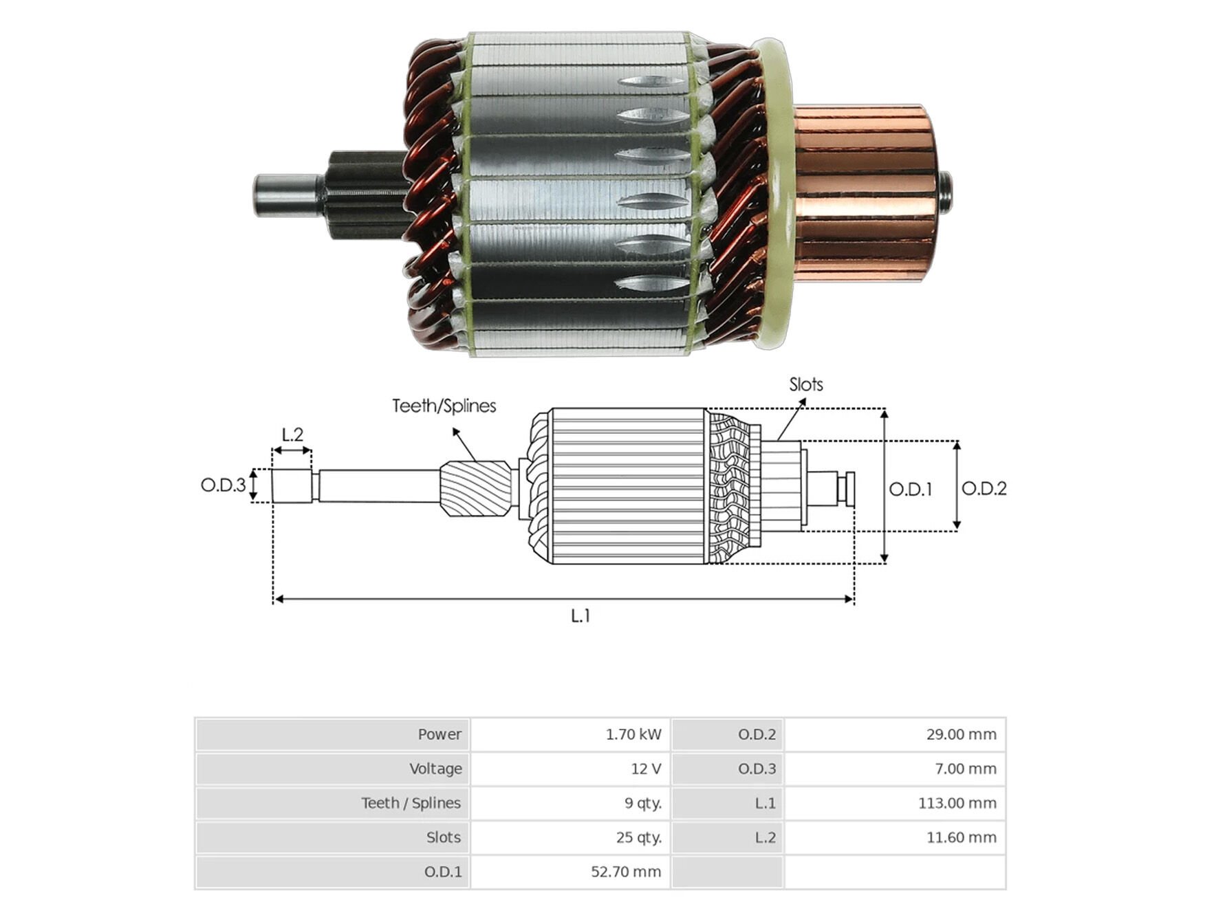UMK 1293 - MARŞ KOLLEKTÖRÜ 12V 9 DİŞ