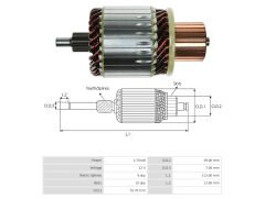 UMK 1293 - MARŞ KOLLEKTÖRÜ 12V 9 DİŞ
